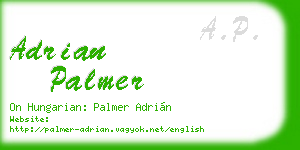 adrian palmer business card