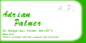 adrian palmer business card